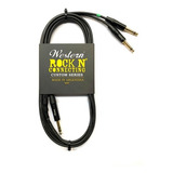 Cable Western Plug Stereo  A Dos Plug Mono - 3mts