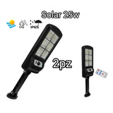 2 Pzas Pack Lampara Led Solar Suburbana Recargable 25 Watts