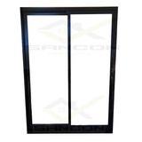 Puerta Balcón Modena Negro 210x200 Vidrio Dvh 4/9/4