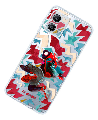 Funda Para Motorola Spiderman Miles Personalizada Tu Nombre