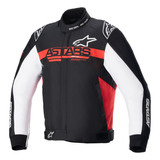 Chamarra Para Moto Alpinestars Monza Sport Negro/ Rojo