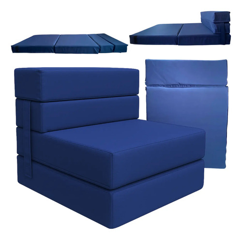 Sofá Cama Individual Plegable Colchoneta Soporte Firmé