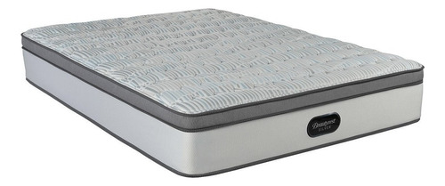 Colchón 2 Plazas De Resortes Simmons Beautyrest Silver - 150cm X 190cm X 30cm Con Pillow Top