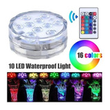 Luz Led Sumergible Rgb A Pilas Luz Led Para Piscina Pack X5