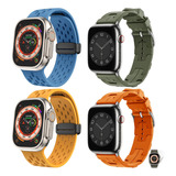 4 Correa Mica Cristal Para Apple Watch Iwatch Se Ultra 9 8 7