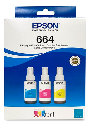 Kit 3 Pack Botella Tinta Epson T664 L310 L380 L395 L396 L575