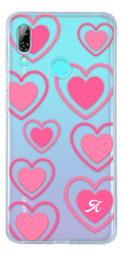 Funda Para Huawei Para Mujer Corazones Con Tu Letra Inicial