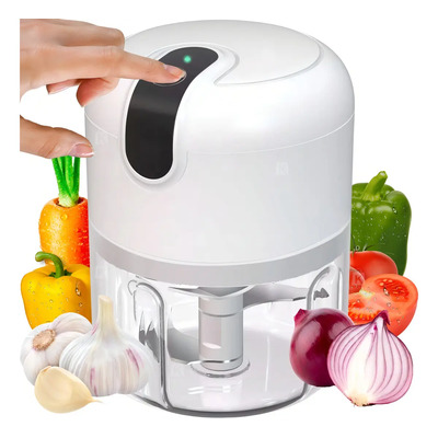 Mini Processador Moedor De Alimentos 250mL 3 Lâminas usb potente alho cebola cor sortidos | MercadoLivre