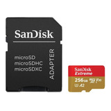 Cartão De Memória Sandisk Extreme Microsdxc 256gb 190mb/s