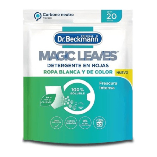 Magic Leaves - Detergente Vegano Laminas 20u - Dr. Beckmann