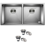 Cuba Dupla Quadrada Inox 304 Cozinha Pia Gourmet 9040 Premi