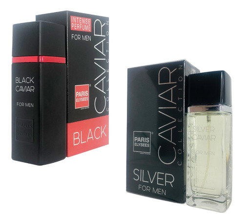Perfumes Importados Black Caviar + Silver Caviar Masculino