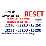 Reset Epson L1210-l3210-l3250-l3251-l3260-l5290/almohadillas
