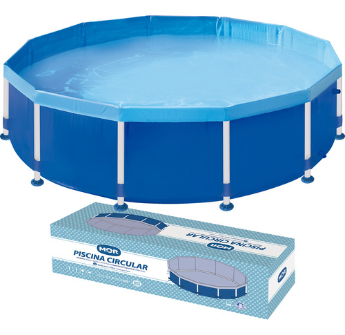 Piscina Estrutural Mor Capacidade 5500lts Para Lazer Redonda