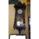 Reloj De Pared Antiguo Año 1860 Funcionando Muy Buen Estao