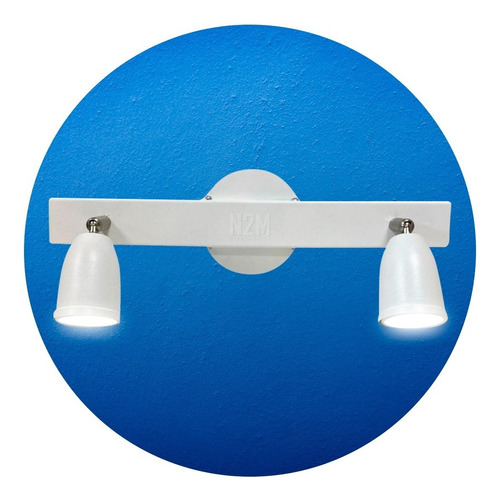 Aplique Luz De Pared Techo 2 Luces Spot Gu10 Apto Led Baño