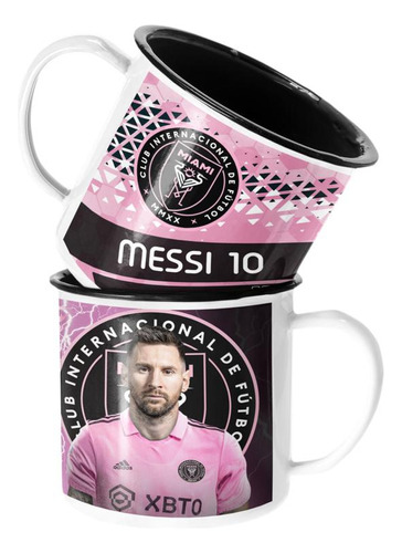 Taza Enlozada Lechera Lionel Messi Inter Miami Mls 10 Gol