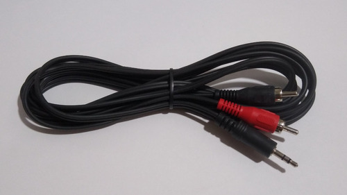 Cable Plug  3.5 A 2 Rca X 1.5 Mts