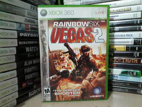 Jogo Rainbow Six Vegas 2 Xbox 360 Original Mídia Física