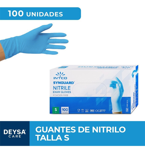 Guantes De Nitrilo, 1 Caja De 100 Un. Intco 