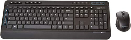 Amazonbasics - Teclado Inalámbrico Para Ordenador Y Ratón (q