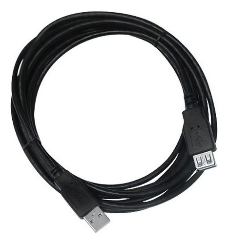 Cabo Extensor Usb 2.0 Am X Af 1,8m Plus Cable Pc-usb1802 Cor Preto