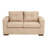Sofa Franco 2 Cuerpos Cuero Auris Beige / Muebles América