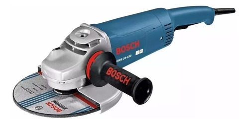 Amoladora Angular Bosch Professional Gws 24-230 Color Azul 2400 w 220 v + Accesorio
