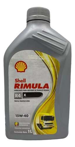 Aceite Shell Rimula R4 15w40 X 1litro - Mineral