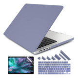 Funda Dongke Para Macbook Pro 14 M1 Pro/max +c/tec Lavender