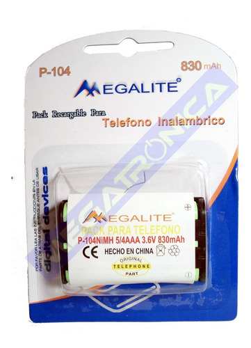 Bateria Pila Telefono Inalambrico Hhr-p104 830mah Megalite