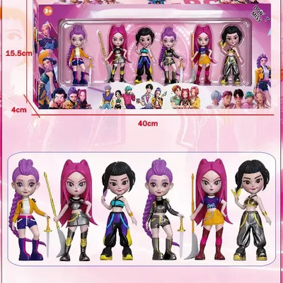 Set Regalo De 6 Muñecas Guerreras Kpop Huntrix Demon | Meses sin interés