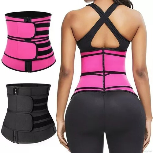 Faja Corset Termica Modeladora Con Cierre Y Doble Compresion