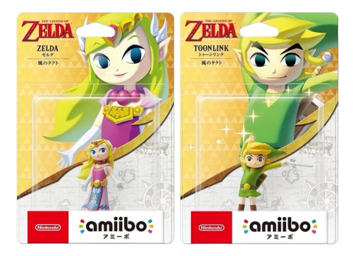 Dupla Amiibo Link E Zelda - Wind Waker