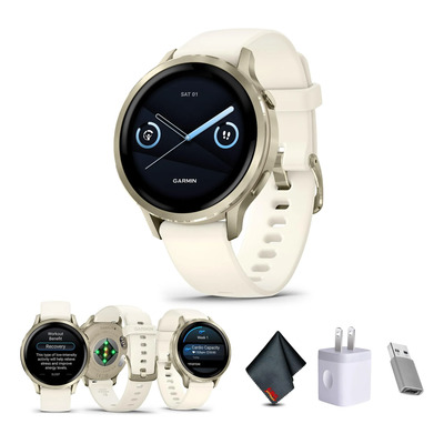 Reloj Inteligente Garmin Venu 4, Rastreador De Actividad Física, 41 Mm, Color Dorado Lunar