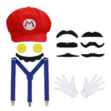 Set Accesorios Para Disfraz De Super Mario Bros Unisex