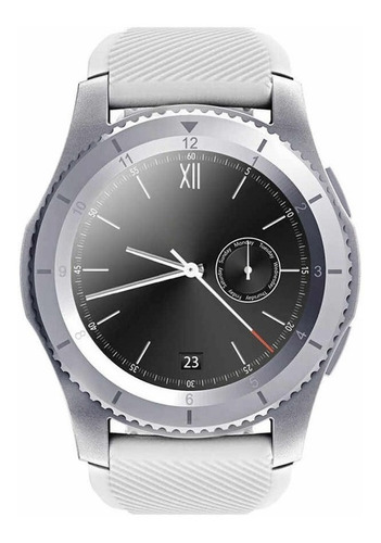 Smartwatch Dt No.1 G8 1.3  Caja  Silver, Malla  White De  Resina Y Bisel  Silver De  Acero Inoxidable