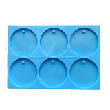 Molde Para Resina | Set 6 Placas Circulares 6cm