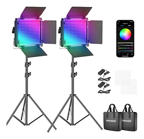 Neewer 2 Packs 660 Pro Rgb Led Video Light Con App Control S