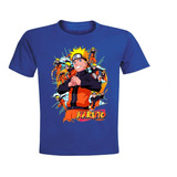 Poleras Naruto Multifacetico M/corta, 100% ALG. Premium 