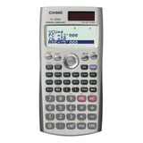 Calculadora Financiera Casio Fc-200v Color Plateado
