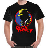 Playera Dick Tracy Retro Dtf Negra