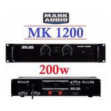 Amplificador Potência Mark Audio Mk1200 200w 4:2x100 8:2x75w