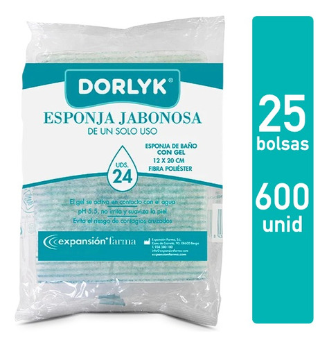 Pack Esponja Jabonosa Desechable Dorlyk 600 Unidades