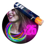 Collares Luminosos Quimicos Cotillon Neon Glow X25 Unidades