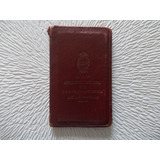 4354- Carnet Usado Ministerio Obras Publicas Año 1952