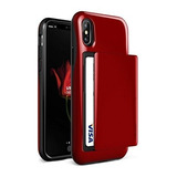 Funda Para  Xs Damda Glide Roja Tarjetera Tpu Flexible