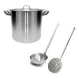 Set X3 Piezas Aluminio Gastronomia Olla Utensilio 