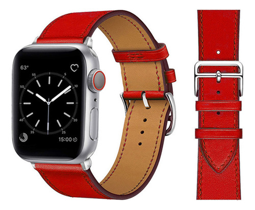 Correa De Piel Para Apple Watch, 49 Mm, 44 Mm, 45 Mm, 42 Mm