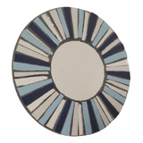 Espejo Redondo Artesanal Decorado Con Mosaico En Azulejos